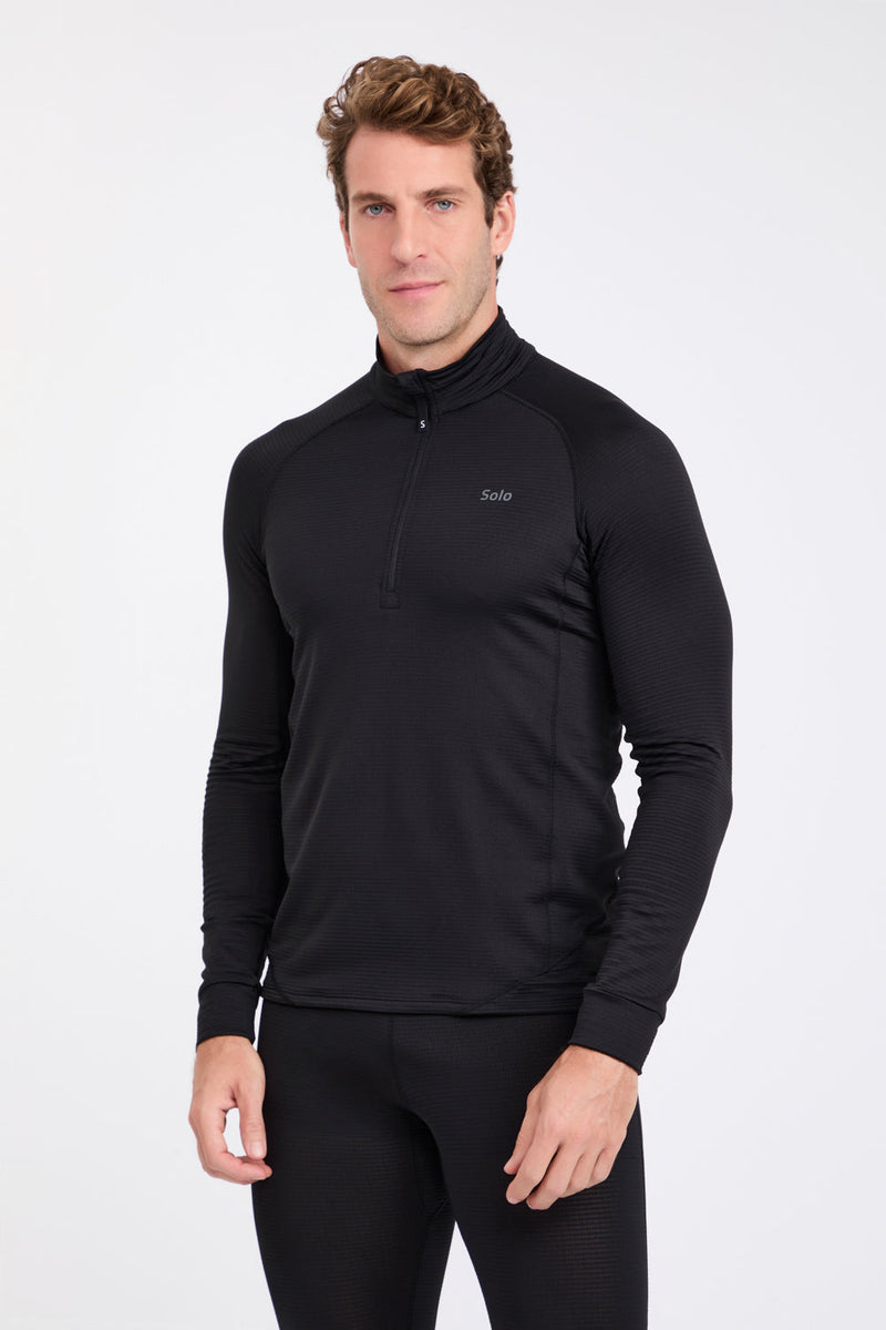 Blusa Thermal Grid Zíper - lojasolo