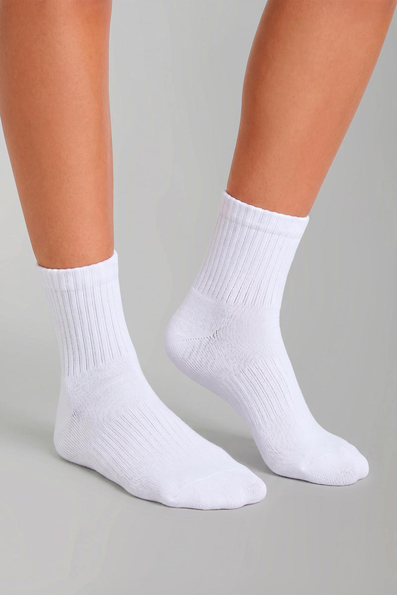 Meia Cotton Air Crew Kit 2 Pares Solo